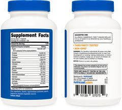 Nutricost Digestive Enzymes pouring capsules illustrating easy daily dosing