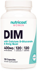 Nutricost DIM bottle front showing 400 mg per serving