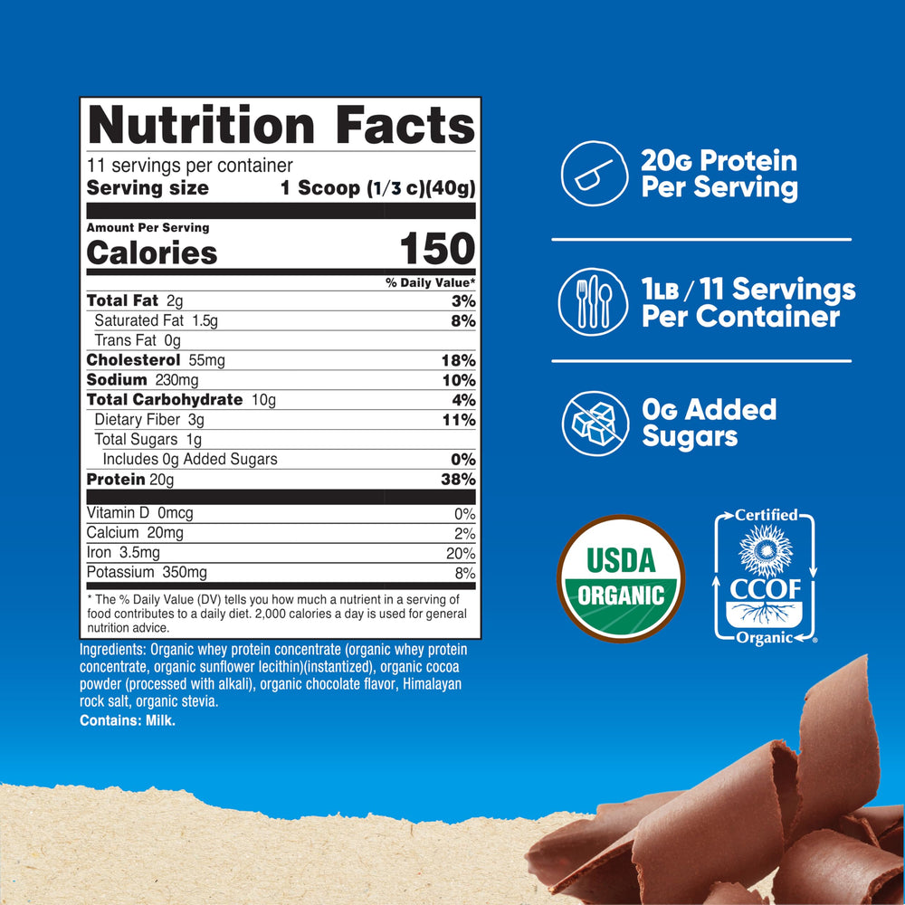 Nutricost Double Chocolate whey pour into shaker for smooth shakes