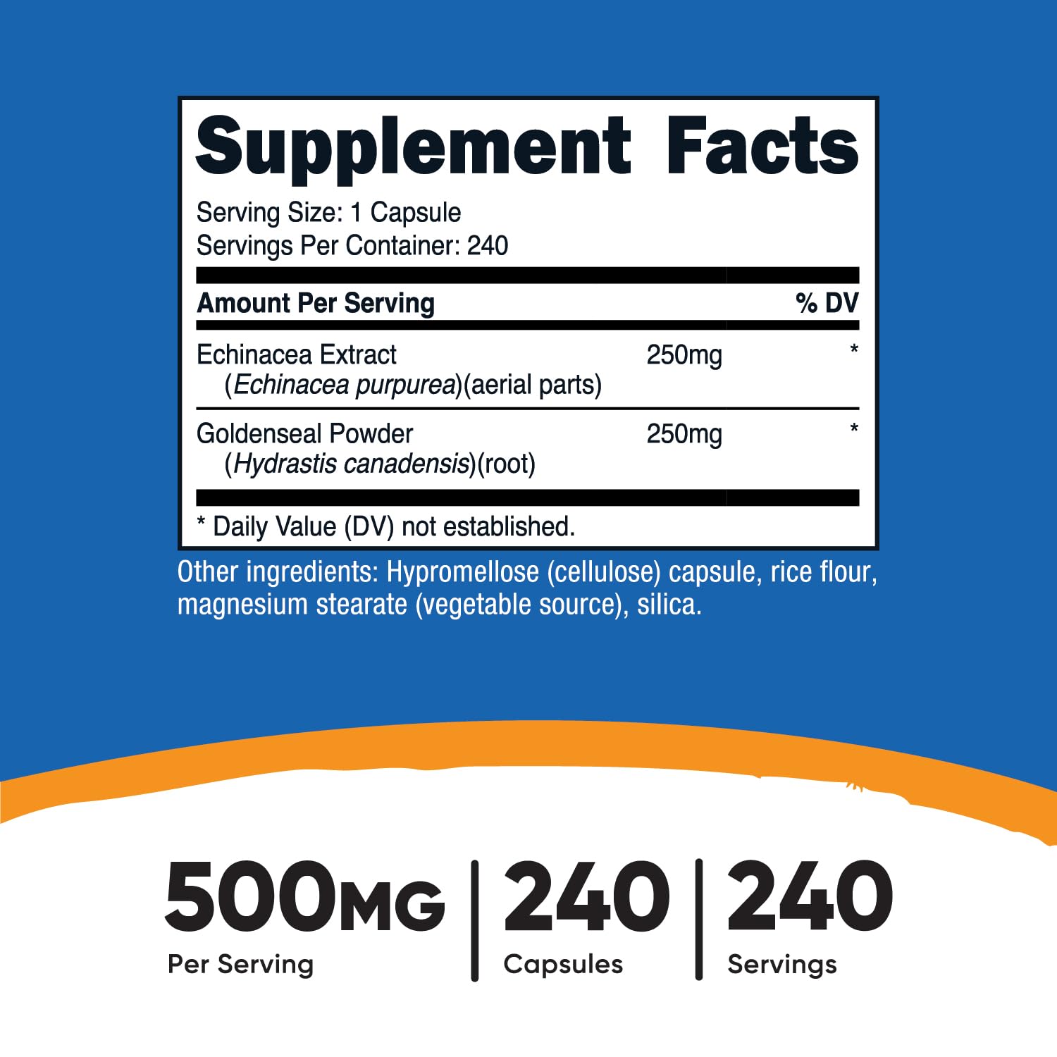 Close-up of Nutricost capsules showing smooth, easy-to-swallow form.