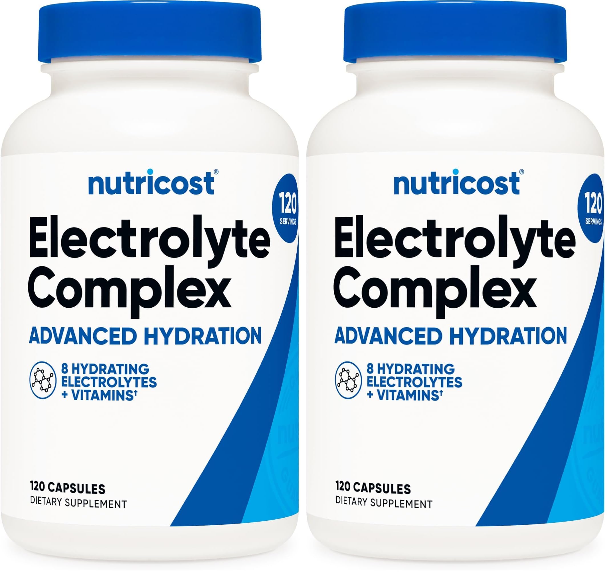Nutricost Electrolyte Complex bottle-front view for on-the-go hydration