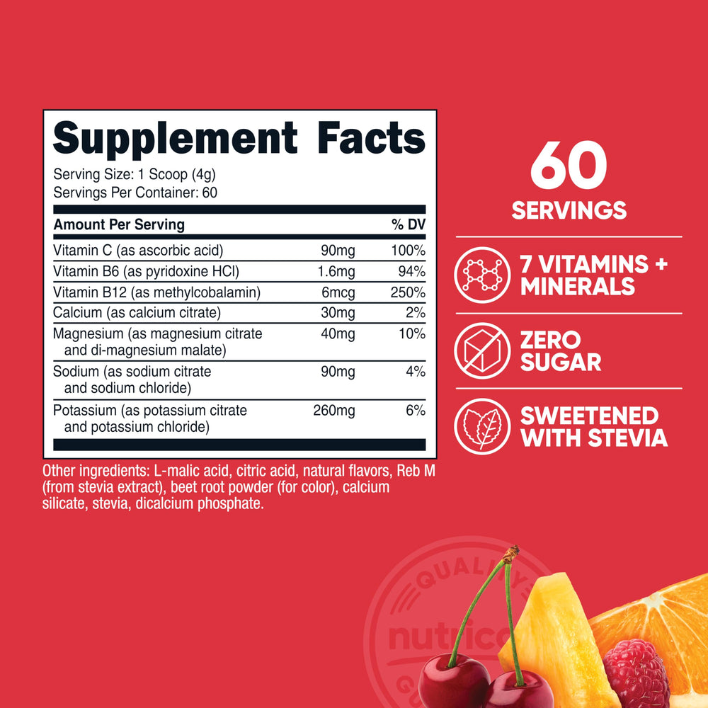Nutricost Electrolyte Complex pour glass demonstrates quick rehydration after workouts.