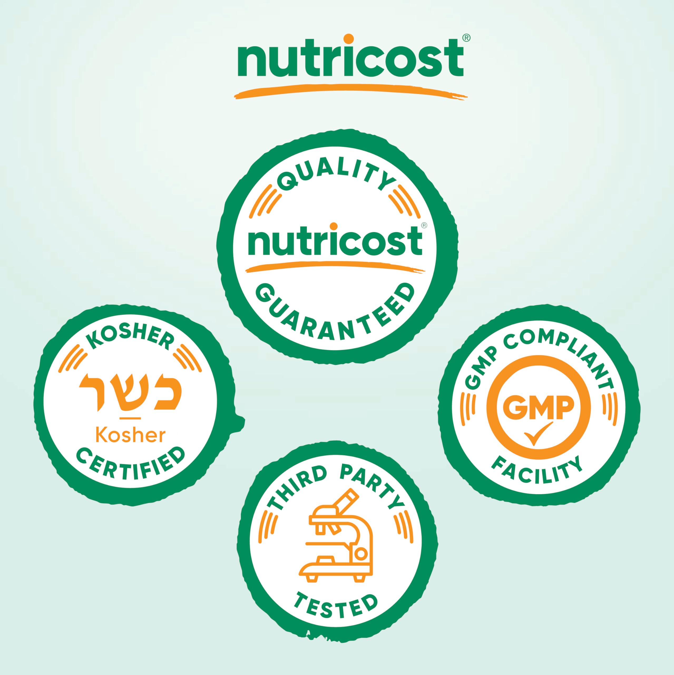 Nutricost Empty Capsules Size 1 packaging shot, showcasing bulk, plant-based capsules.
