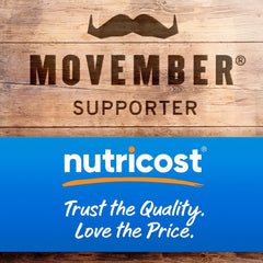 Nutricost Energy Drink Powder mixed drink in glass with tropical aroma.