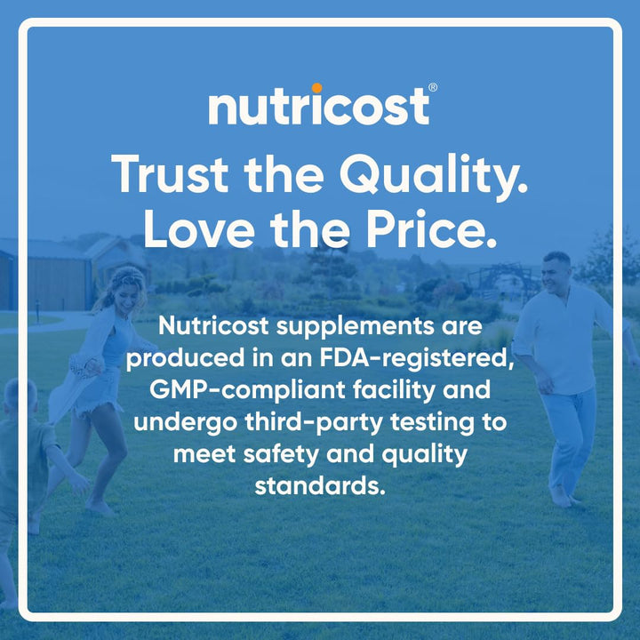 Envase de Nutricost sin gluten y no GMO en estante