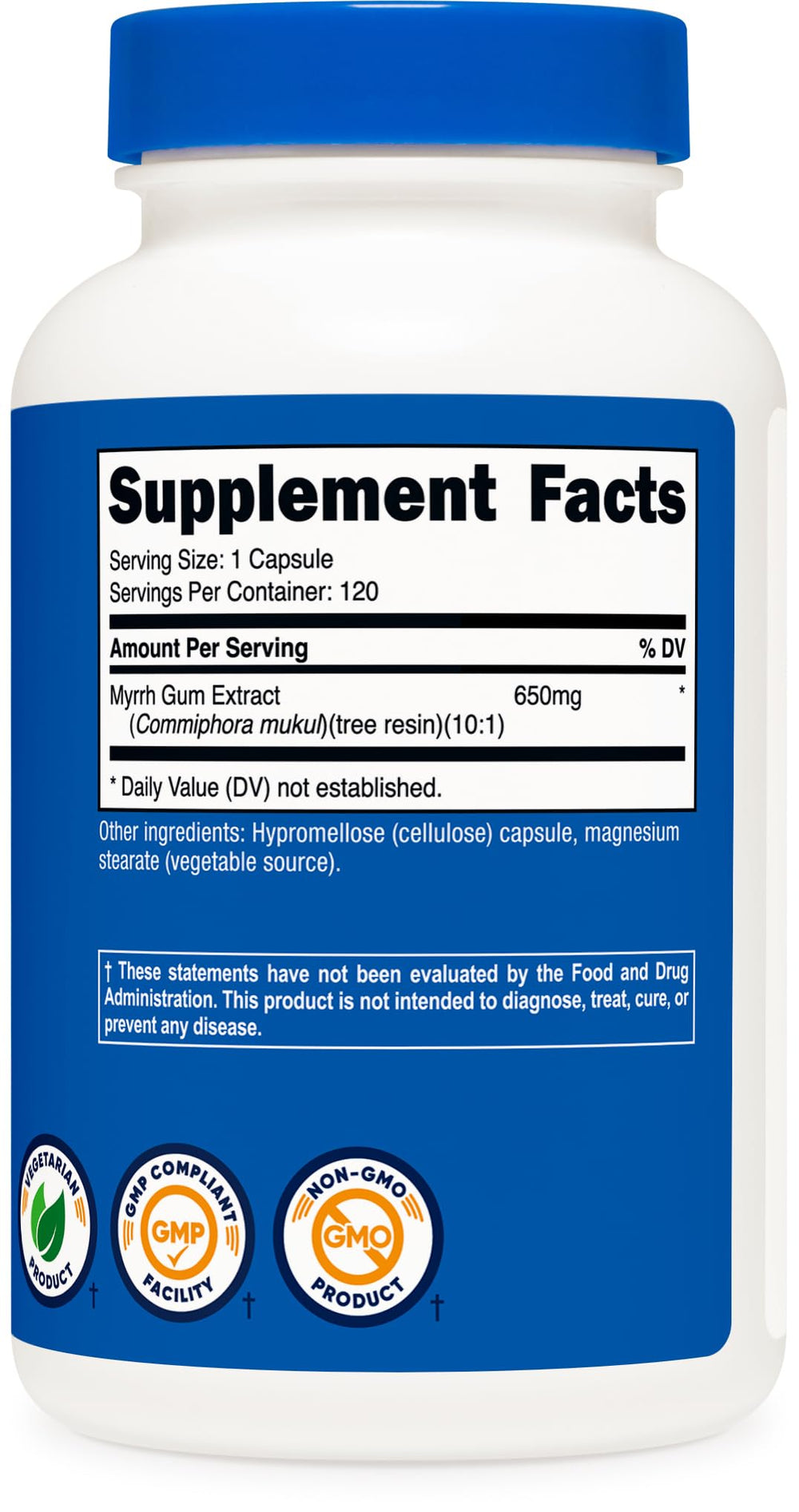 Nutricost facility badge indicating GMP and FDA-registered production