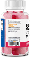 Nutricost Fiber Gummies chicory root ingredients panel notes natural fiber source for digestion