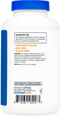 Nutricost gluten-free and non-GMO badge on bottle highlighting clean formulation