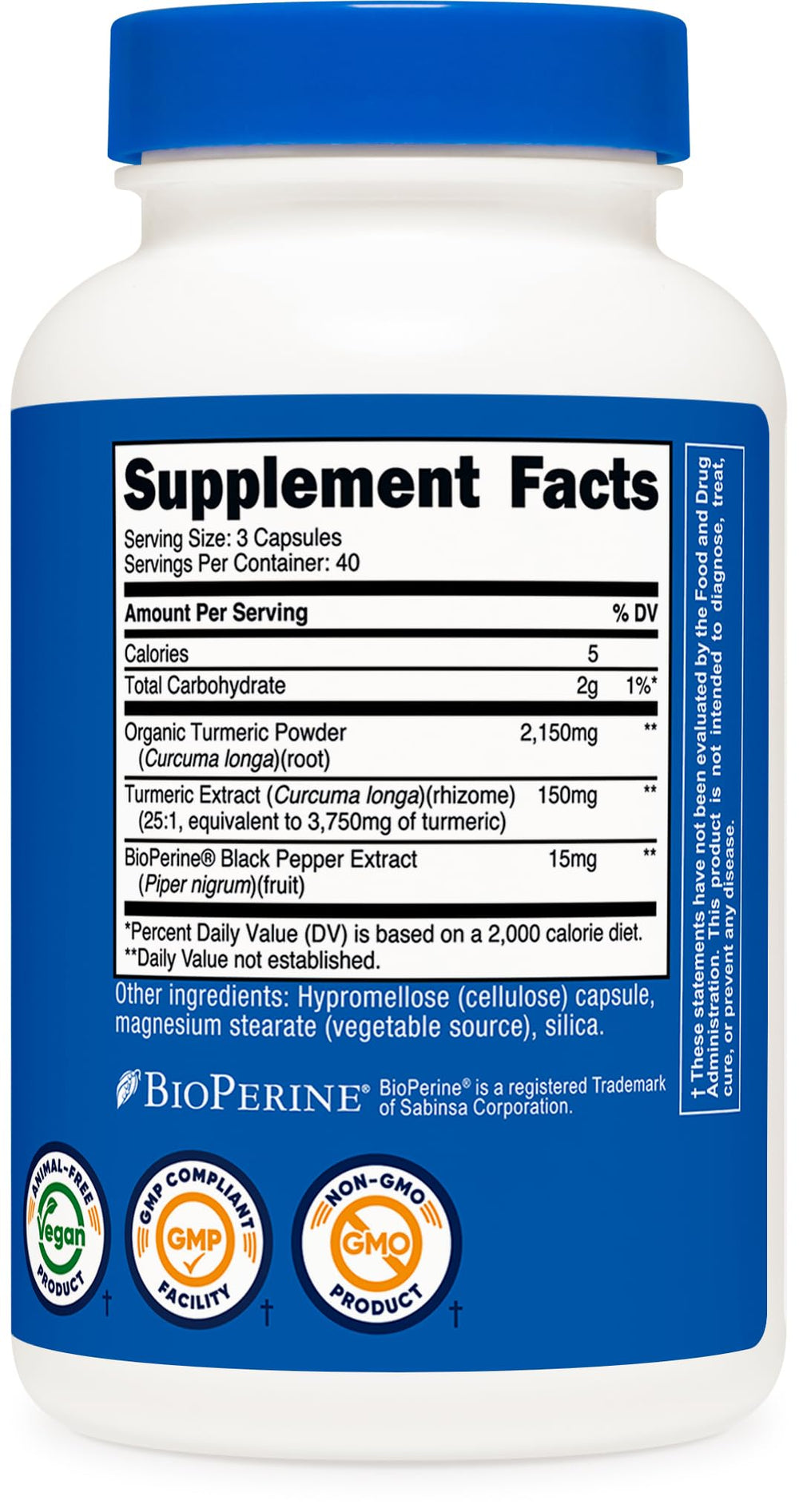 Nutricost product badges indicate gluten-free and non-GMO