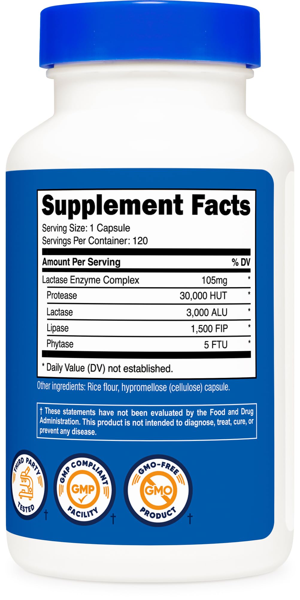 Packaging confirms Nutricost GMP compliant FDA registered facility.