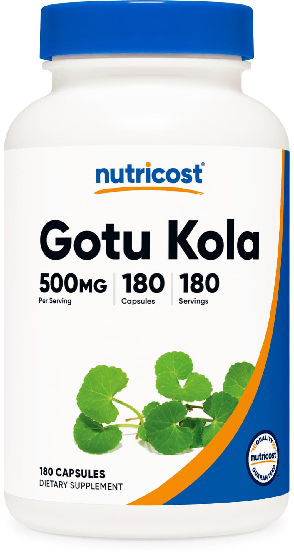 Nutricost Gotu Kola bottle front for daily supplement routine.