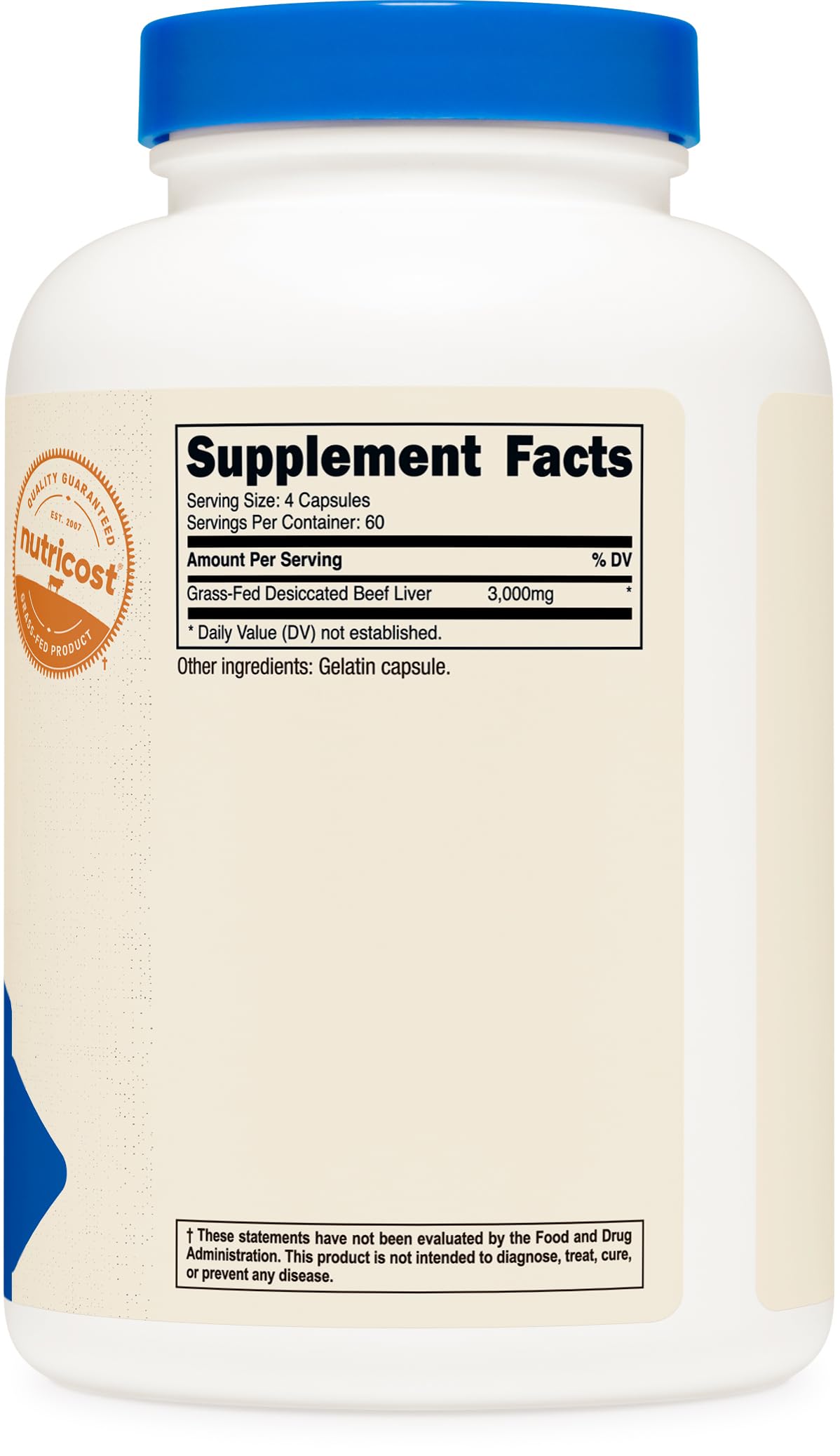 Packaging detail emphasizing pasture-raised, hormone-free source.