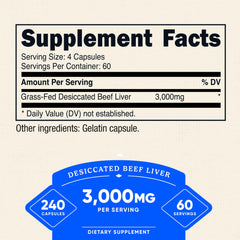 Nutricost bottle showcasing 240 capsules and 60 servings.