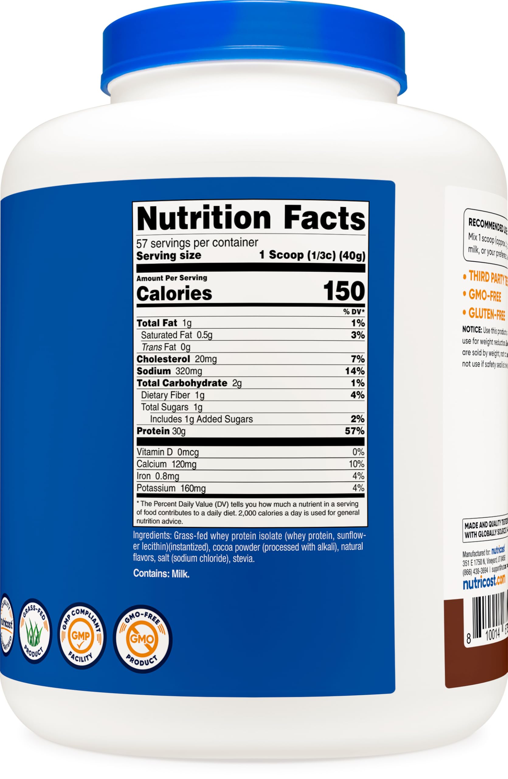 Label closeup emphasizes natural flavors and non-GMO quality