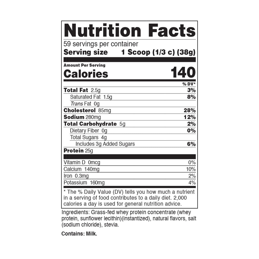 Nutricost vanilla whey bottle on kitchen counter signaling convenient daily protein.