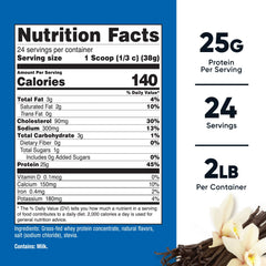 Nutricost Grass-Fed Whey Vanilla shake showcasing creamy texture and clean flavor.