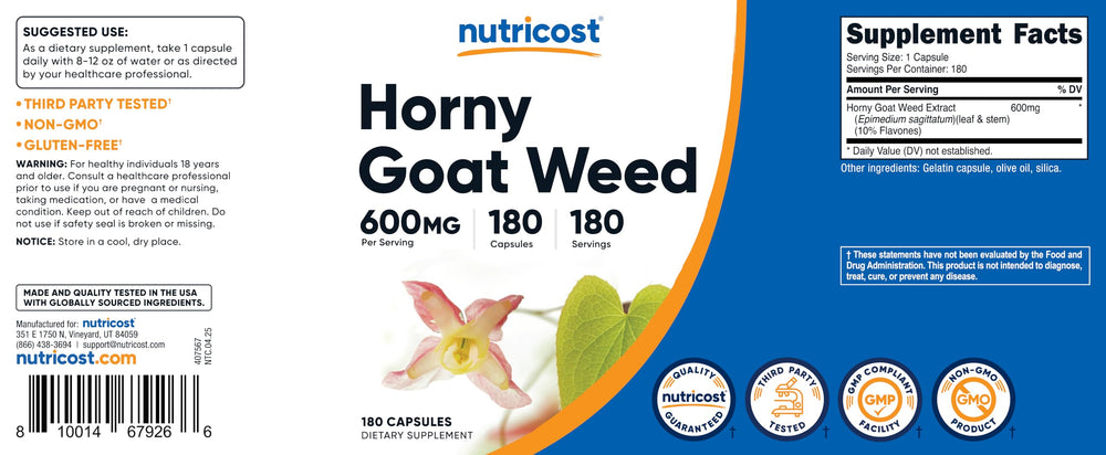 Nutricost box on store shelf designed for easy online shopping