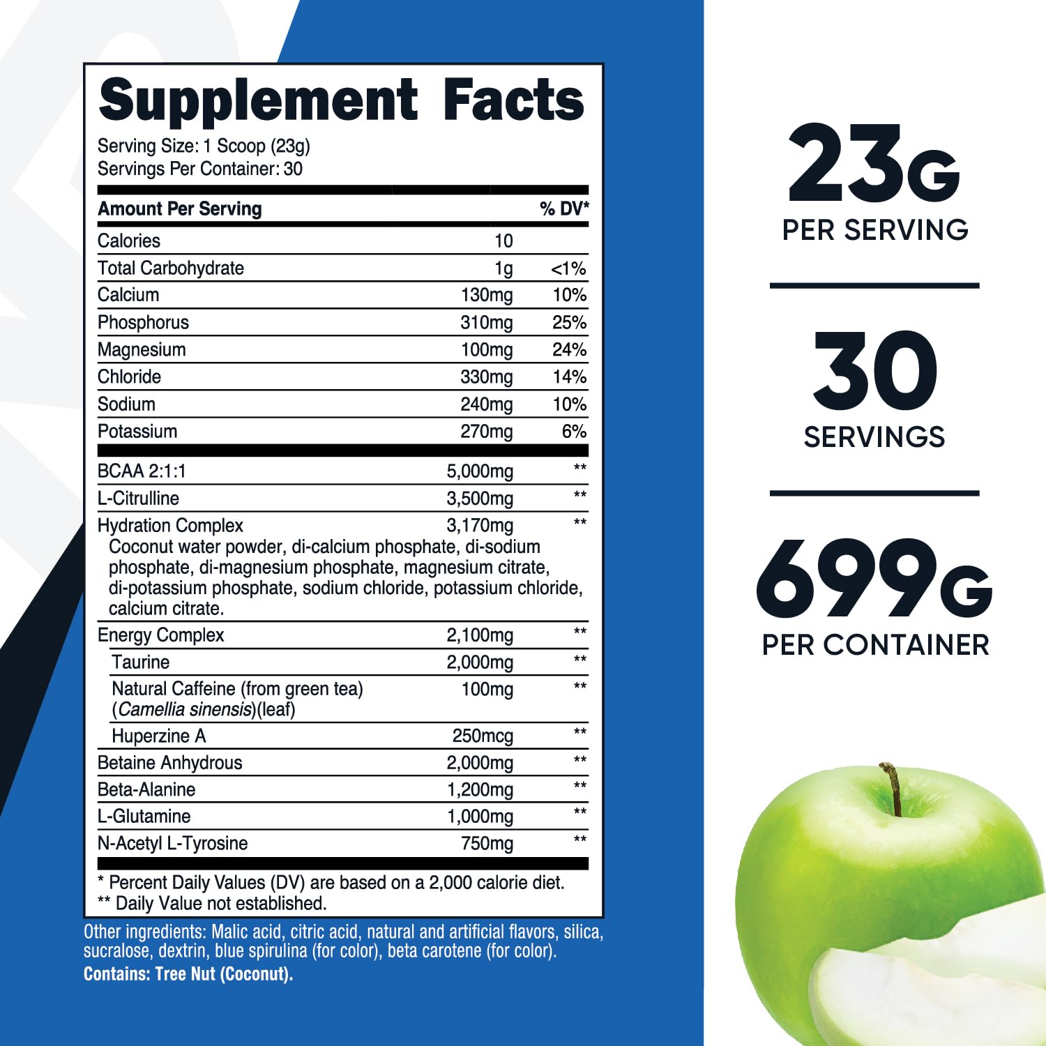 Nutricost intra-workout powder green apple mixing in a shaker delivers refreshing hydration during training.