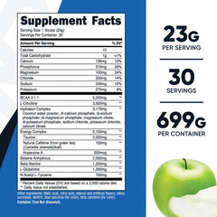 Nutricost intra-workout powder green apple mixing in a shaker delivers refreshing hydration during training.