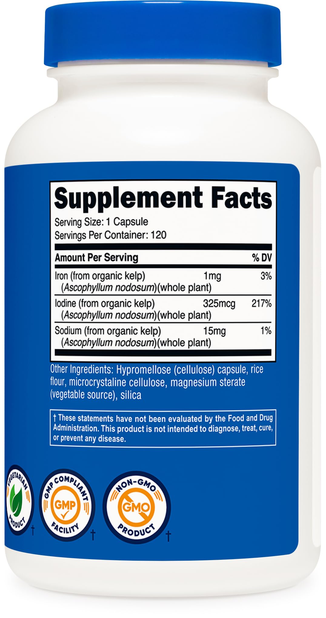 Nutricost facility seal indicating GMP compliance and batch testing for quality.