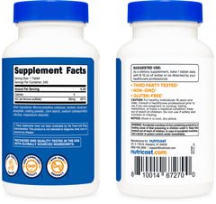 Nutricost Iron bottle packaging displayed for at-home supplementation
