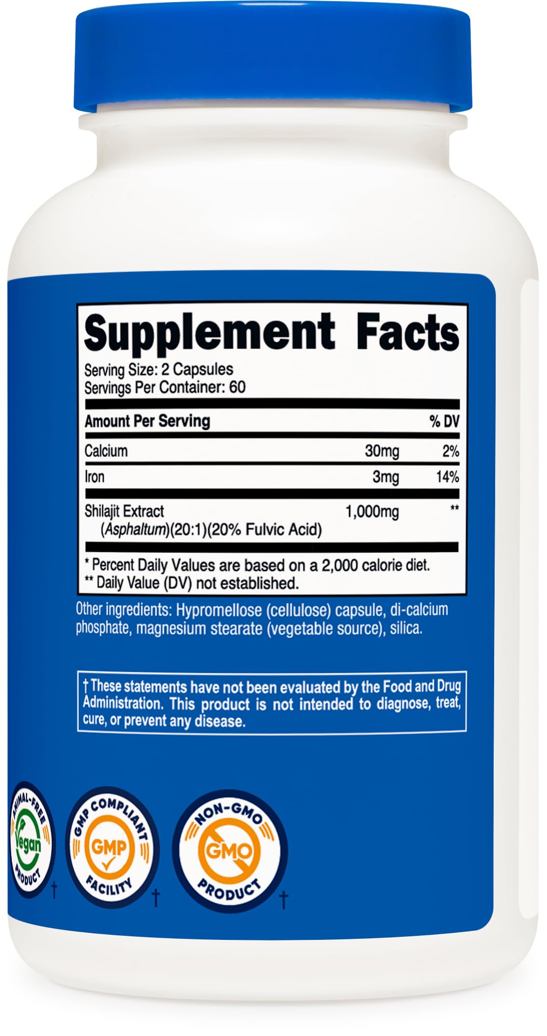 Nutricost Kelp Capsules with sea imagery suggesting natural iodine source
