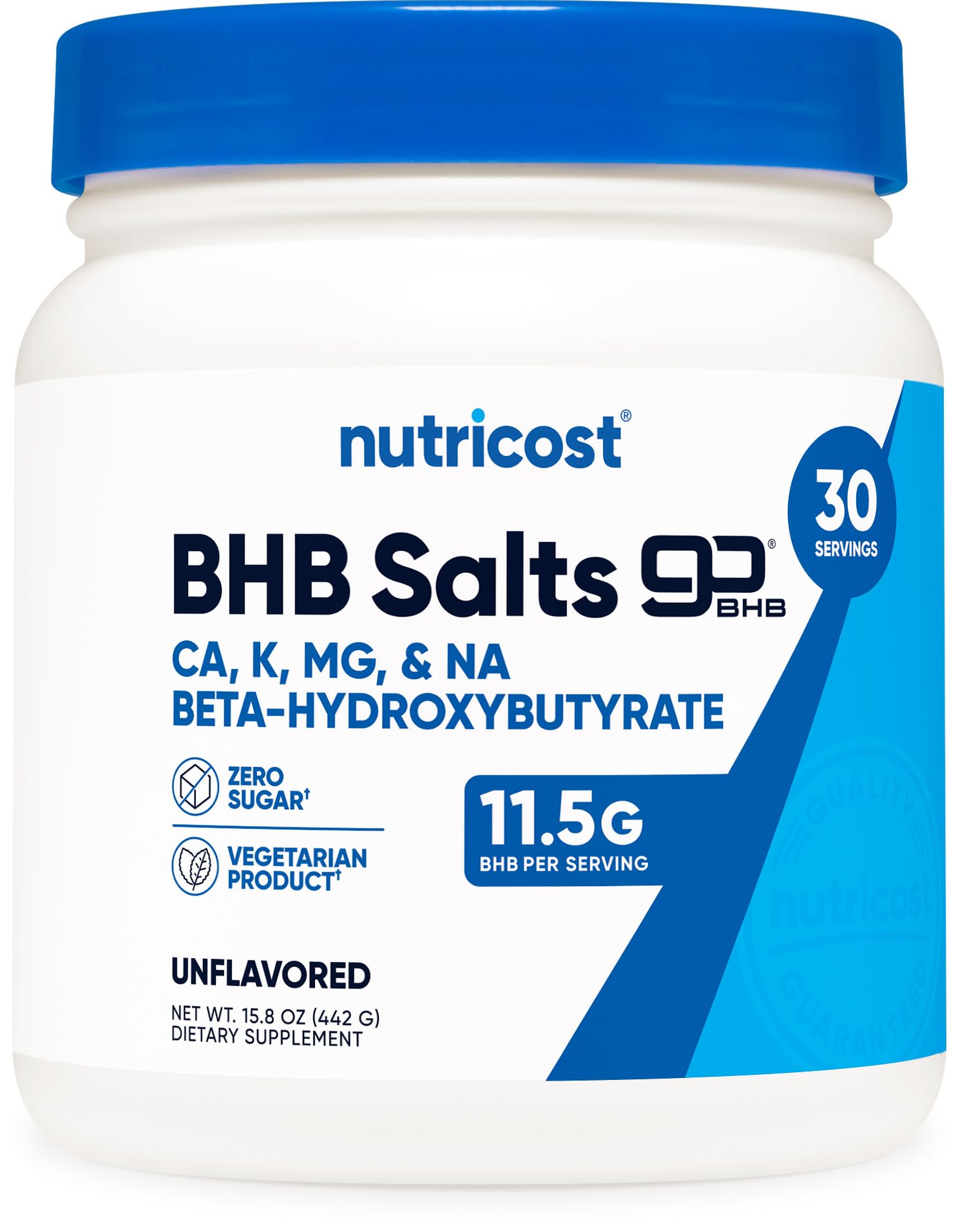 Nutricost Keto BHB 4-in-1 bottle closeup for keto-friendly support
