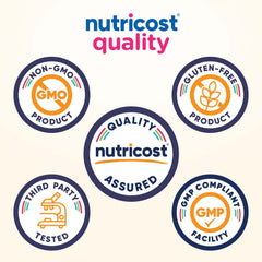Nutricost Kids Vitamin D3 Gummies with child-lock lid shown for safe storage