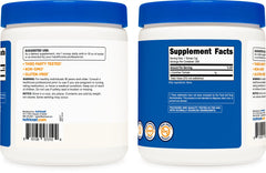 Nutricost L-Carnitine Tartrate powder close-up emphasizes smooth, ready-to-mix texture.