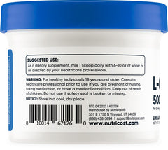 Nutricost L-Carnosine powder front packaging showing non-GMO notes.