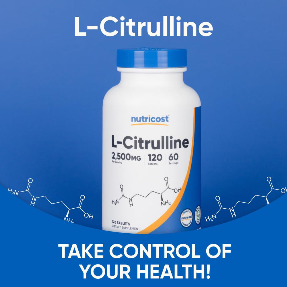 Supplement facts image for Nutricost L-Citrulline under quality testing