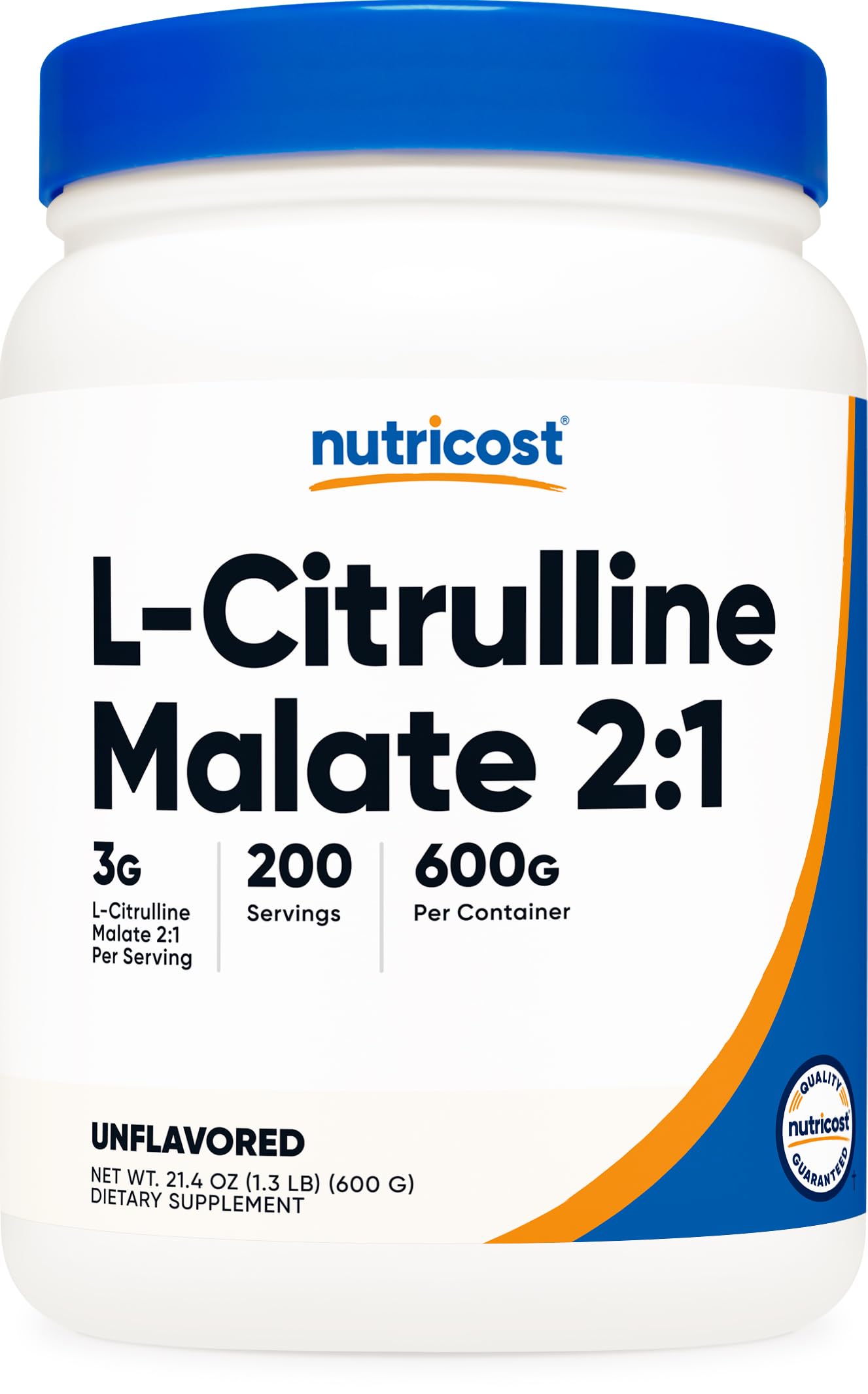 Nutricost L-Citrulline Malate 600g bottle shows quality for training.