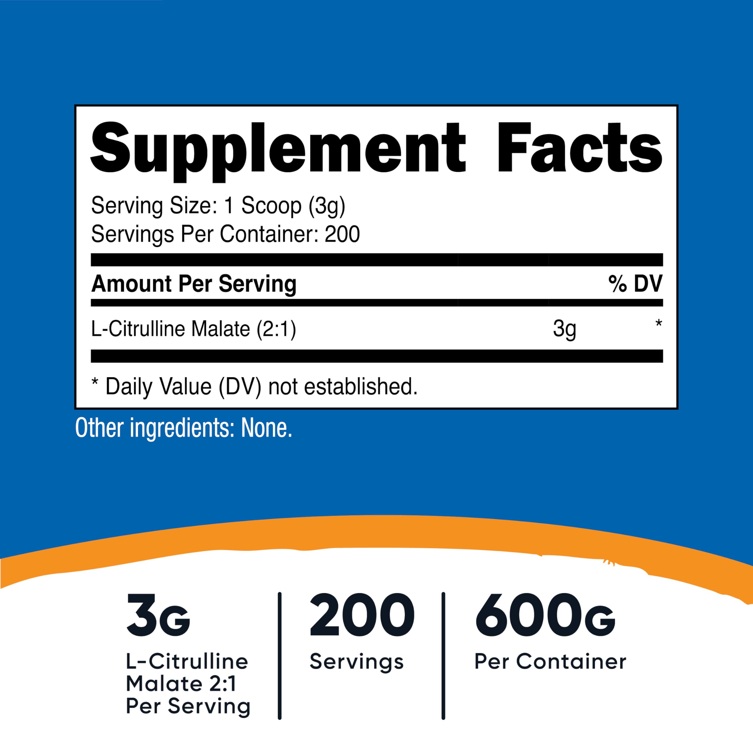 Nutricost L-Citrulline Malate scoop pour demonstrates easy dosing for endurance.