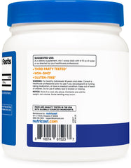 Nutricost gluten-free badge on label highlighting dietary compatibility.