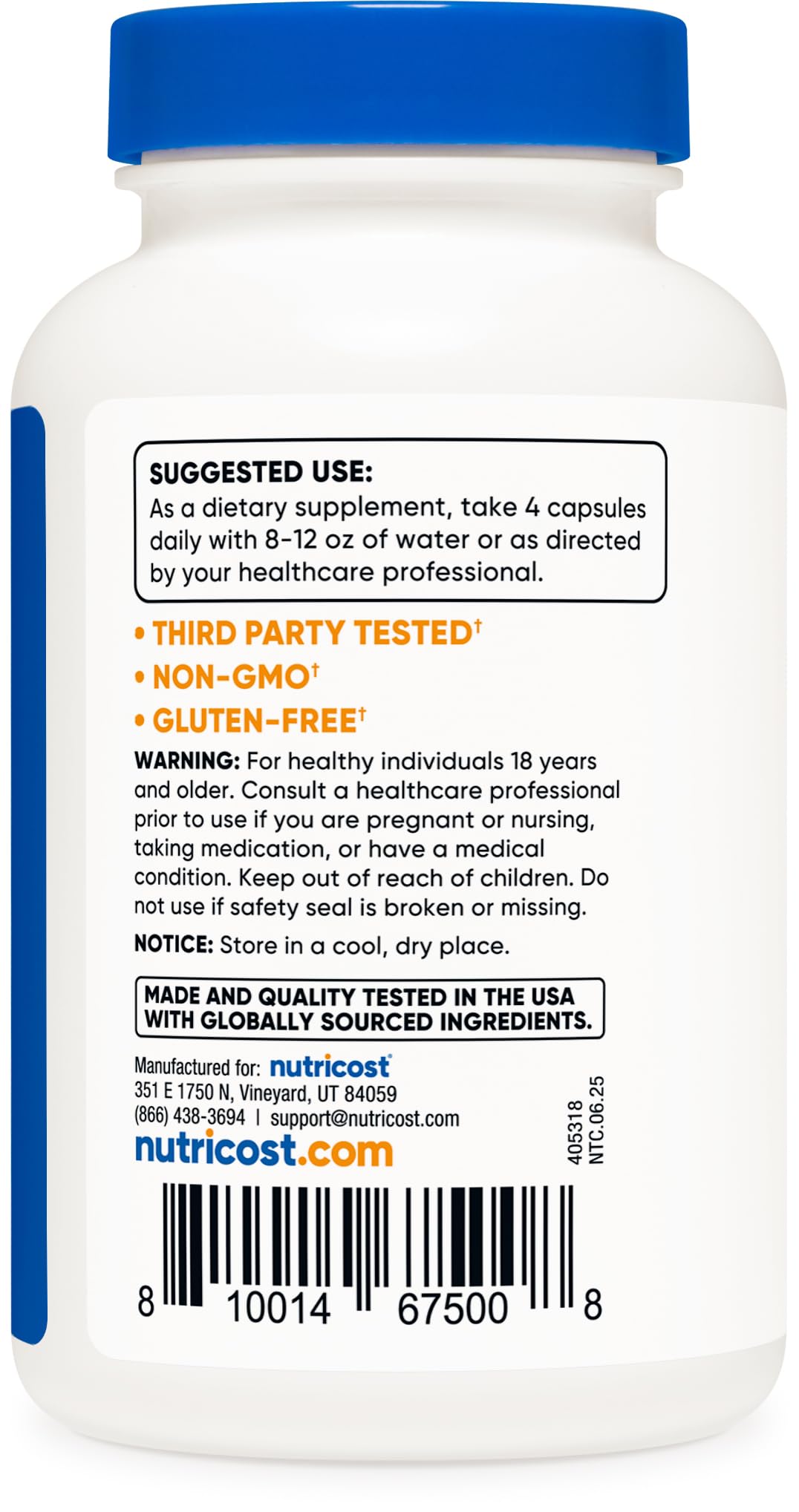 Nutricost L-Leucine pack of 2 boxes for convenient stocking