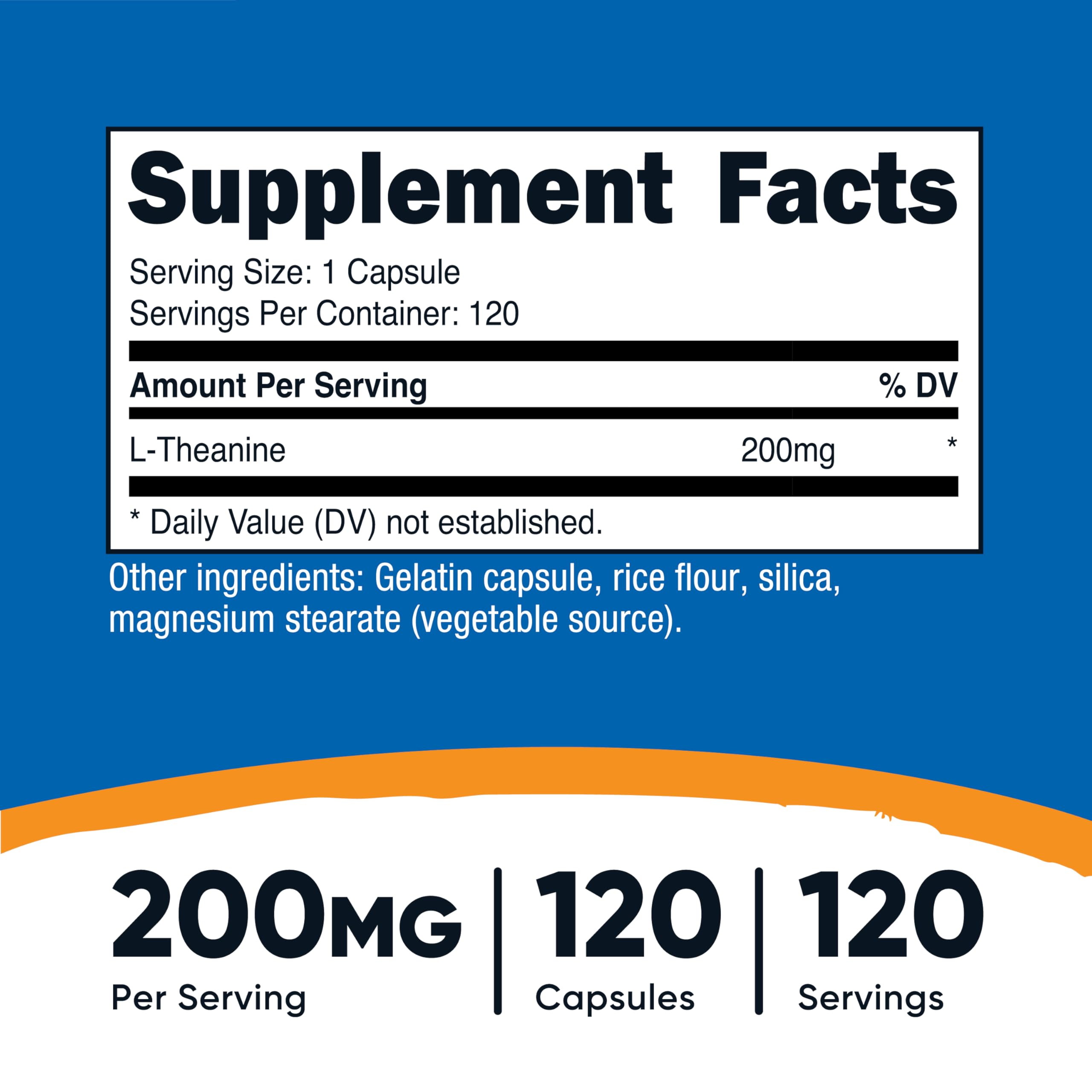 Nutricost L-Theanine capsules close-up emphasizes easy daily intake
