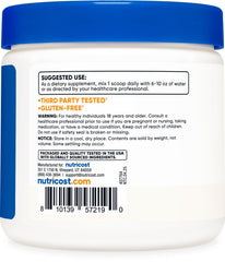Nutricost L-Theanine badge highlighting gluten-free and non-GMO quality