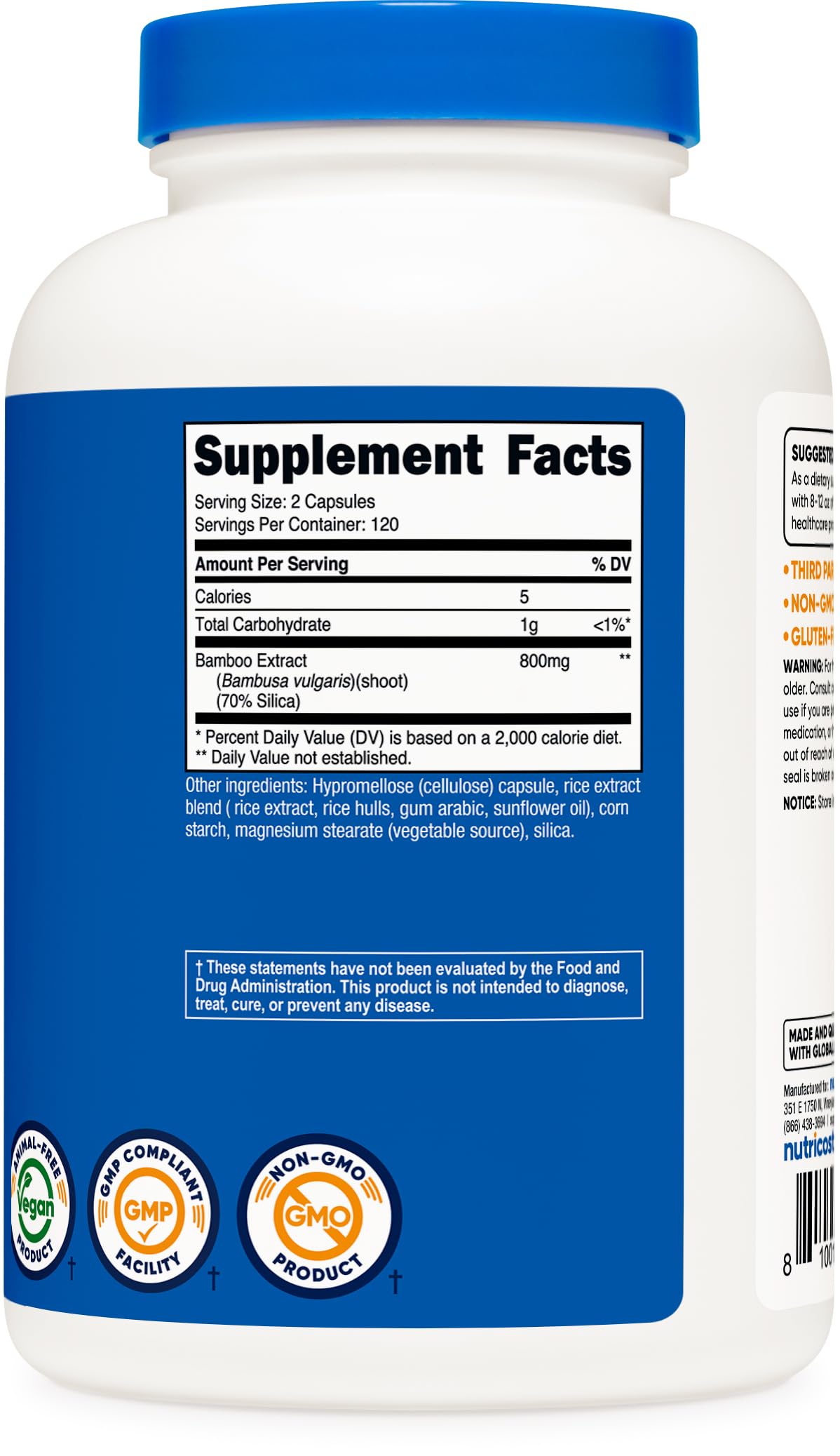 Quality assurance at a Nutricost facility underscores safety and consistency.