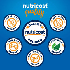 Nutricost product label front with Non-GMO icons