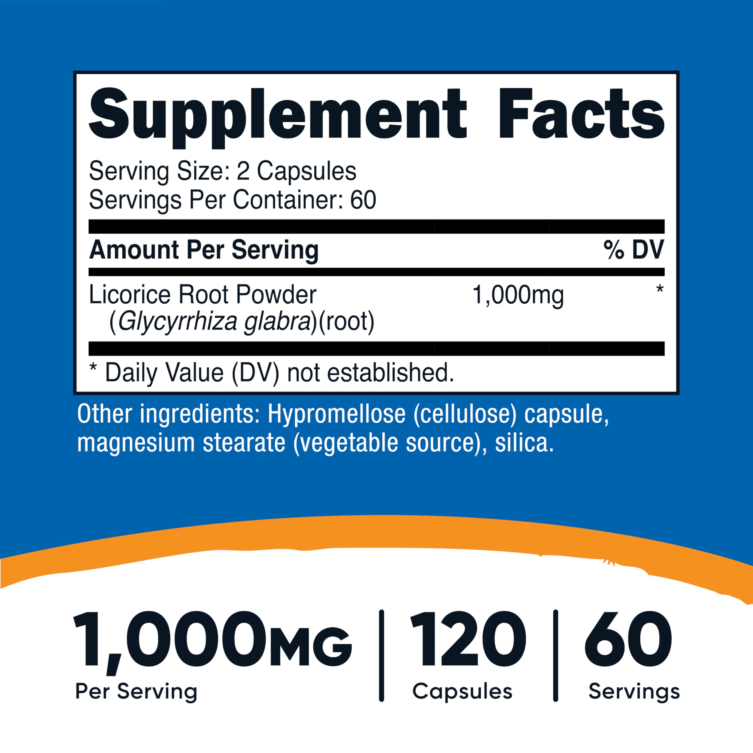 Nutricost Licorice Root 500mg capsules displayed for convenient daily supplementation