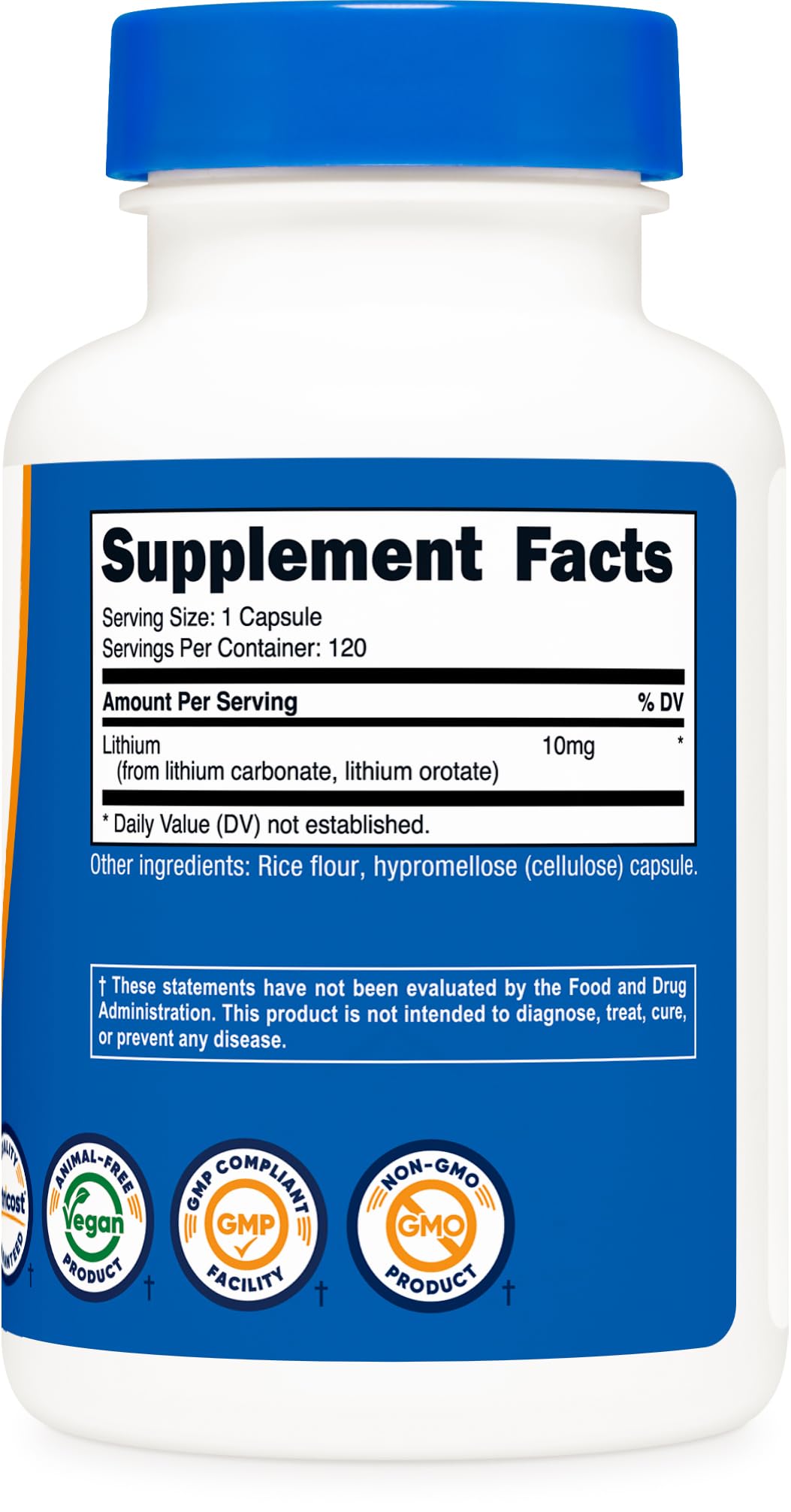 Nutricost manufacturing facility badge highlights NSF-certified GMP standards