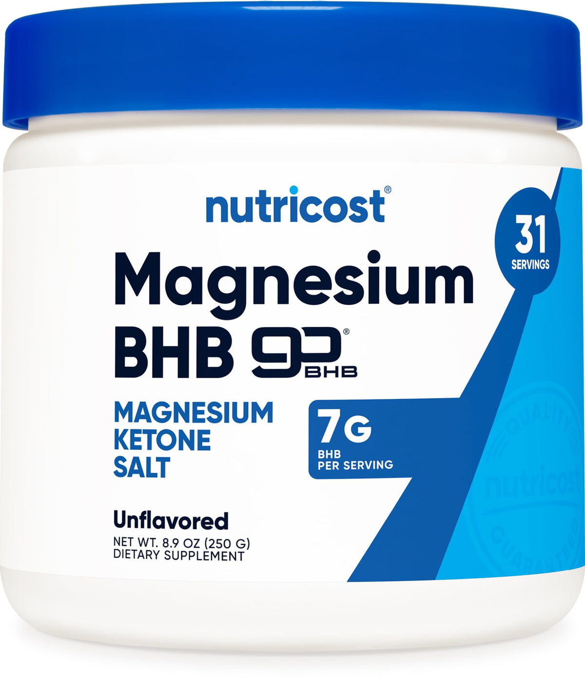 Nutricost Magnesium BHB Salts bottle for keto adaptation on the go