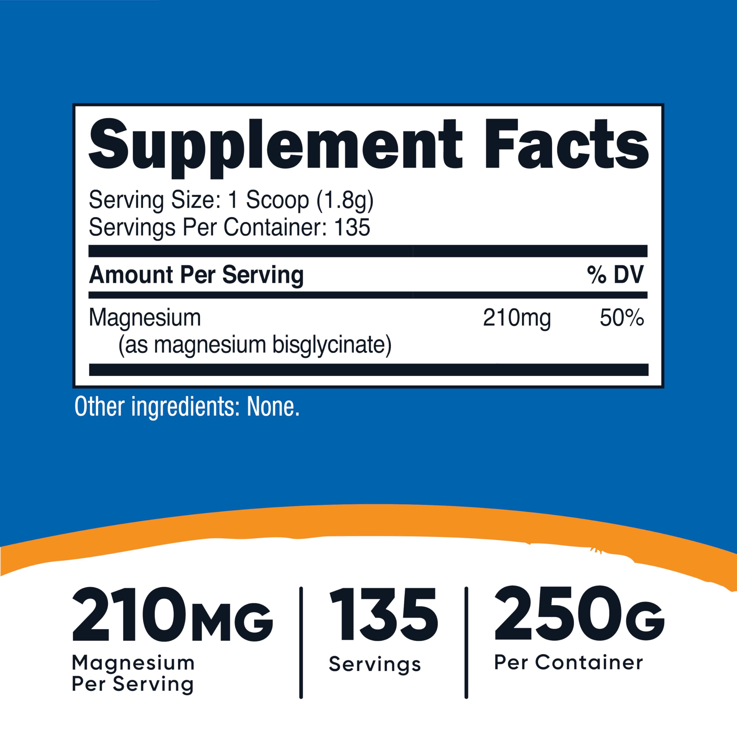 Nutricost Magnesium Bisglycinate Powder with scoop for convenient serving