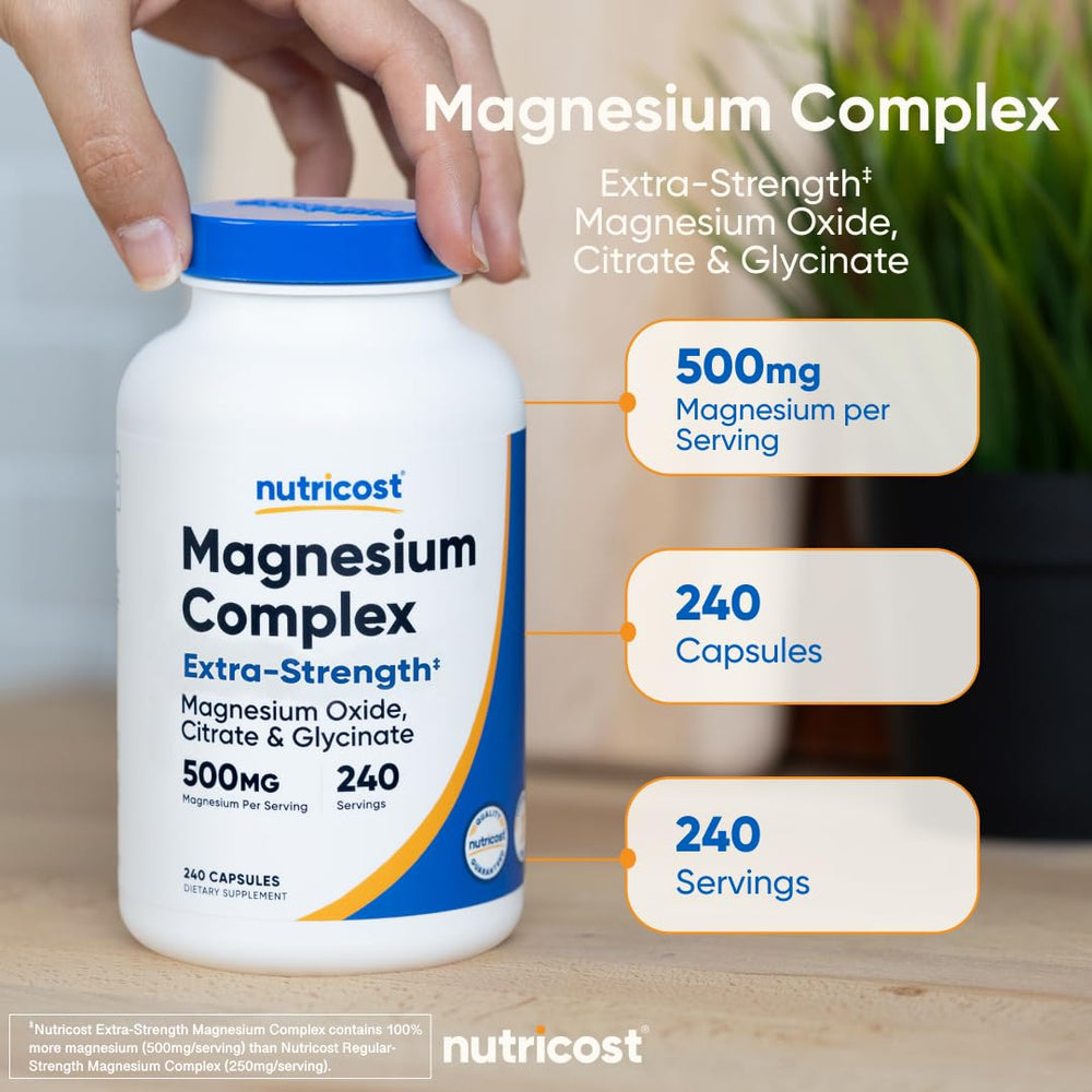 Nutricost Magnesium Complex non-GMO seal on packaging