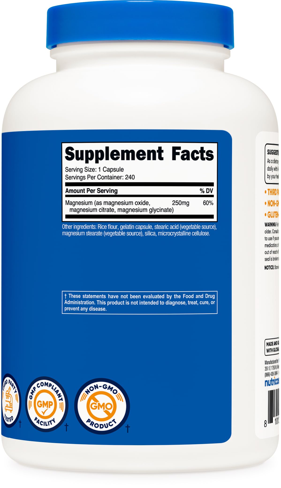 Nutricost Magnesium Complex with fitness gear, ideal for active routines.