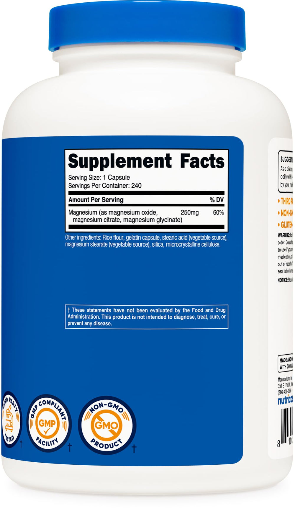 Nutricost Magnesium Complex with fitness gear, ideal for active routines.
