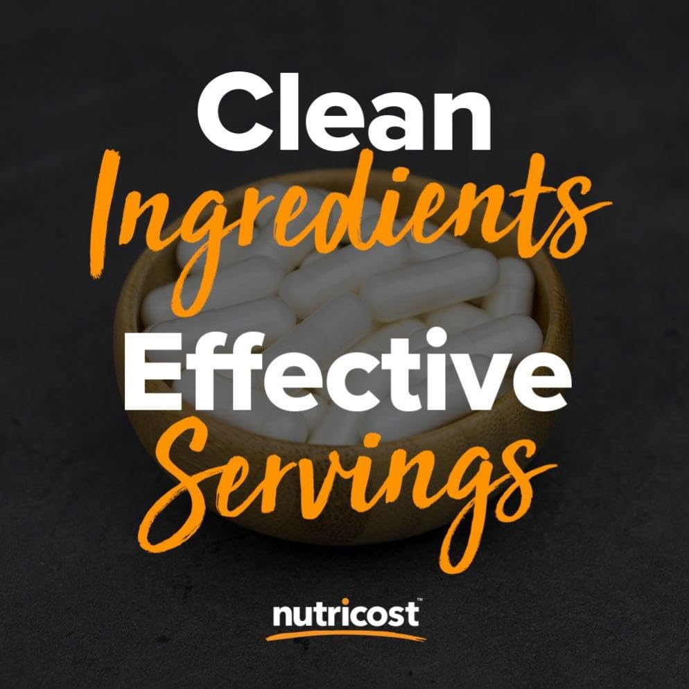 Nutricost Magnesium+ Extra Strength gluten-free and soy-free certification seal