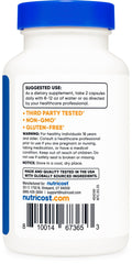 Nutricost Magnesium Orotate capsules bottle highlighting 60 servings for long-term supply.