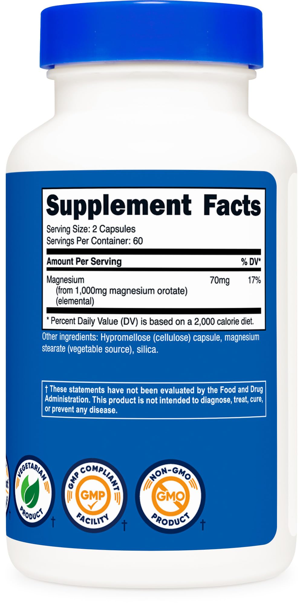 Nutricost capsules with GMP facility background signaling quality manufacturing
