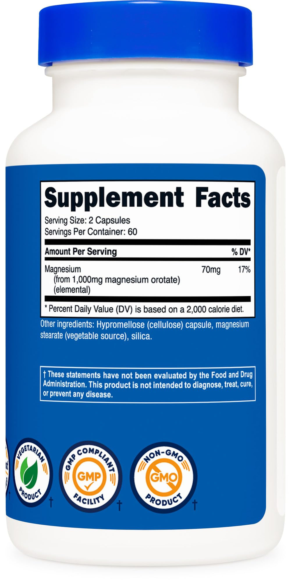 Nutricost capsules with GMP facility background signaling quality manufacturing